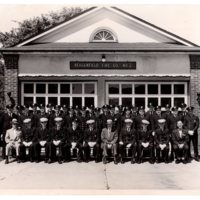 1 black and white photograph (8x10) Bergenfield Fire Co. No. 2, 1954.jpg