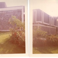 Colored photographs Bergenfield Public Library exterior undated.jpg