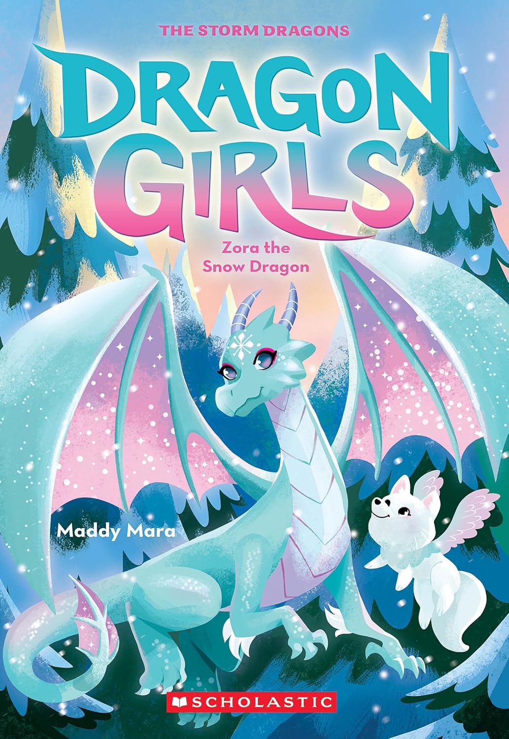 Cover for Dragon Girls: Zora the Snow Dragon by Maddy Mara